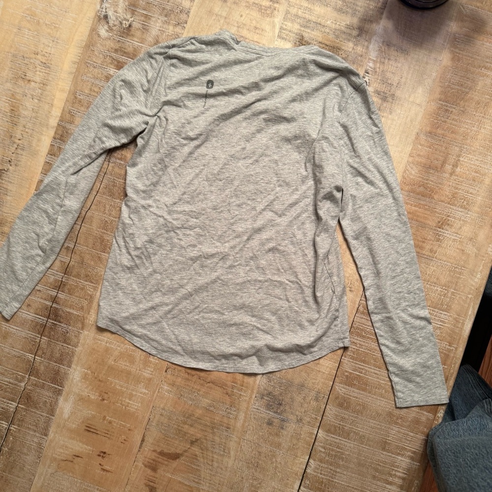 Women's Heathered Medium Grey Supersoft - Longsleeve Underscrub - XS